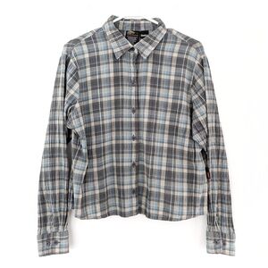 Chlorophylle Women's Short Plaid Shirt Size Small